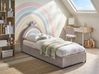 Kids Ottoman Bed GRISETOT Velvet Grey 90 x 200 cm (EU Single)