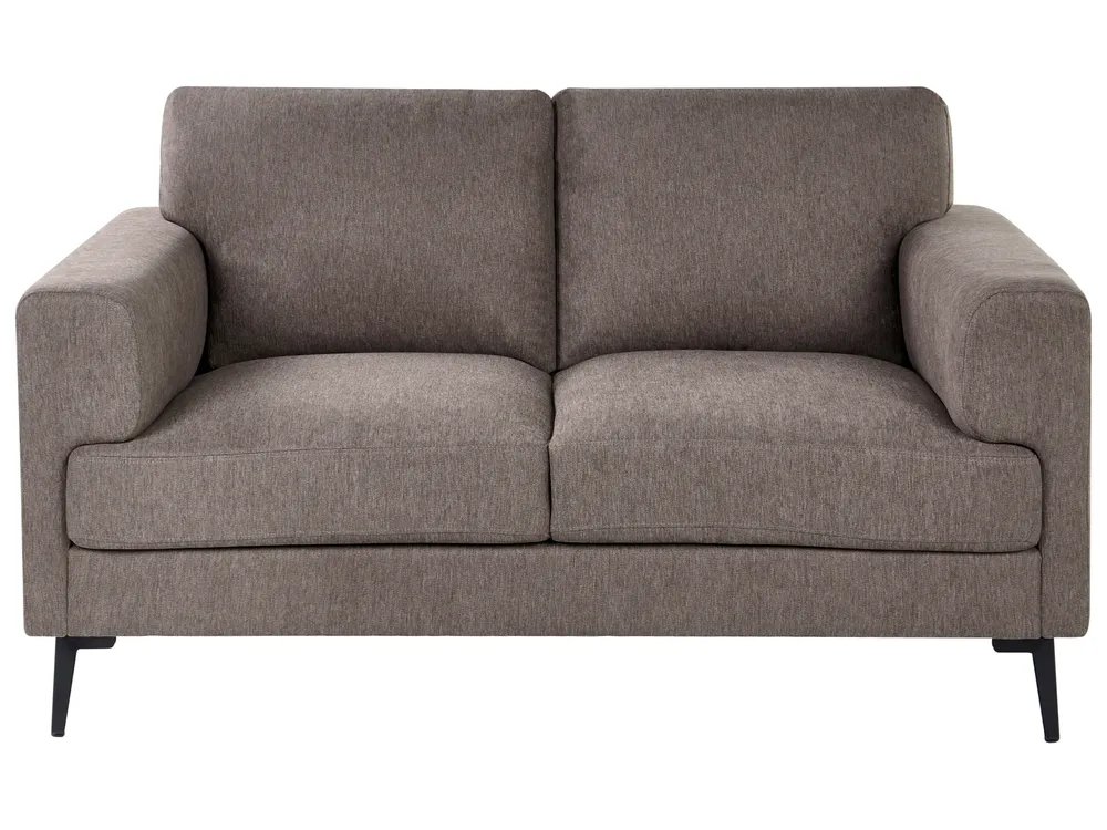 Living Room Set 7 Seater LOUSTO Fabric Brown_1044063