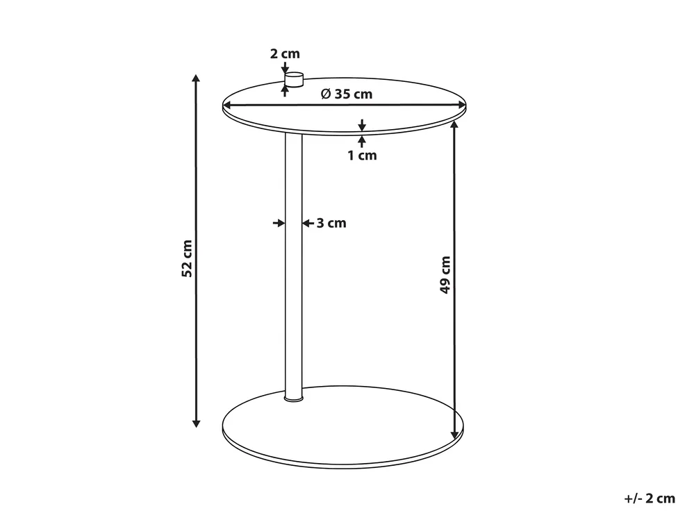 Side Table KENSICO Metal Off-White_1131750