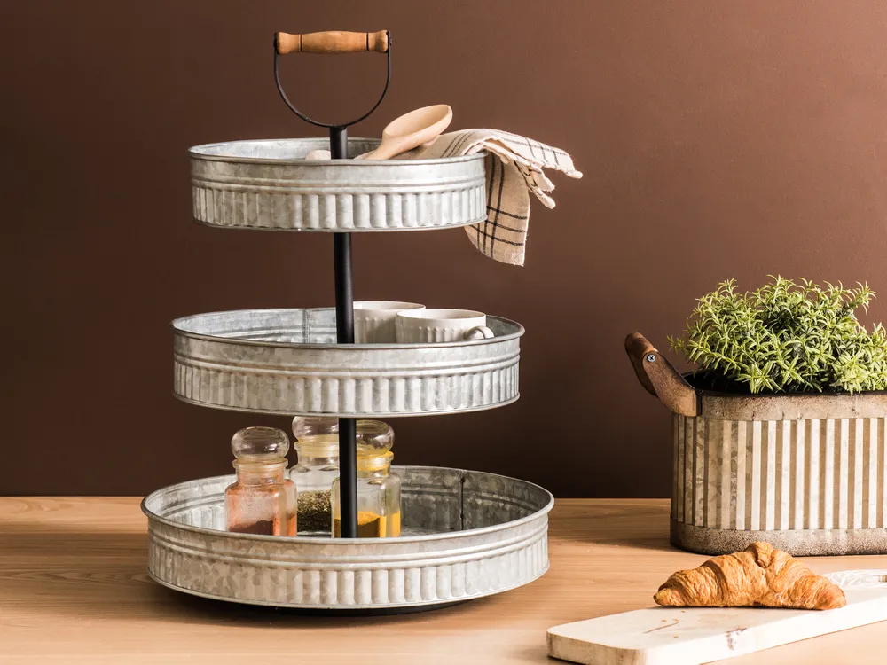 3-Tiered Cake Stand KOUIGN Silver_967077