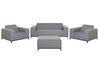 Garden Lounge Set with Table 5 Seater ROVIGO Grey