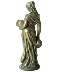 Garden Statue TRYPOLIS Woman Green_1000179