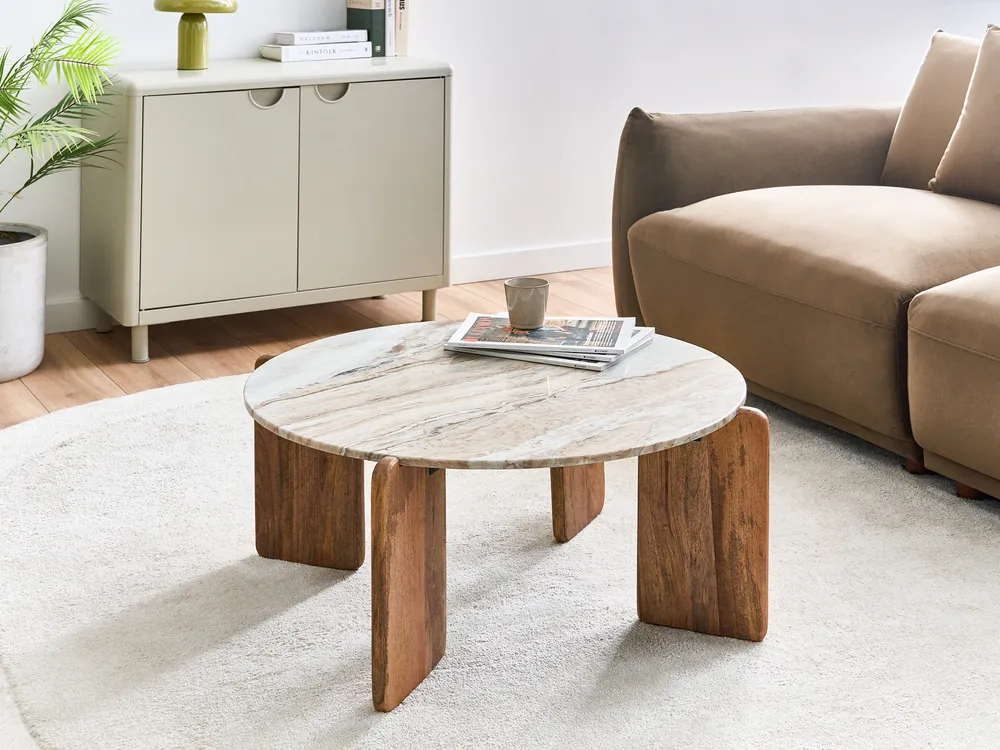 Coffee Table LUNO Marble Beige