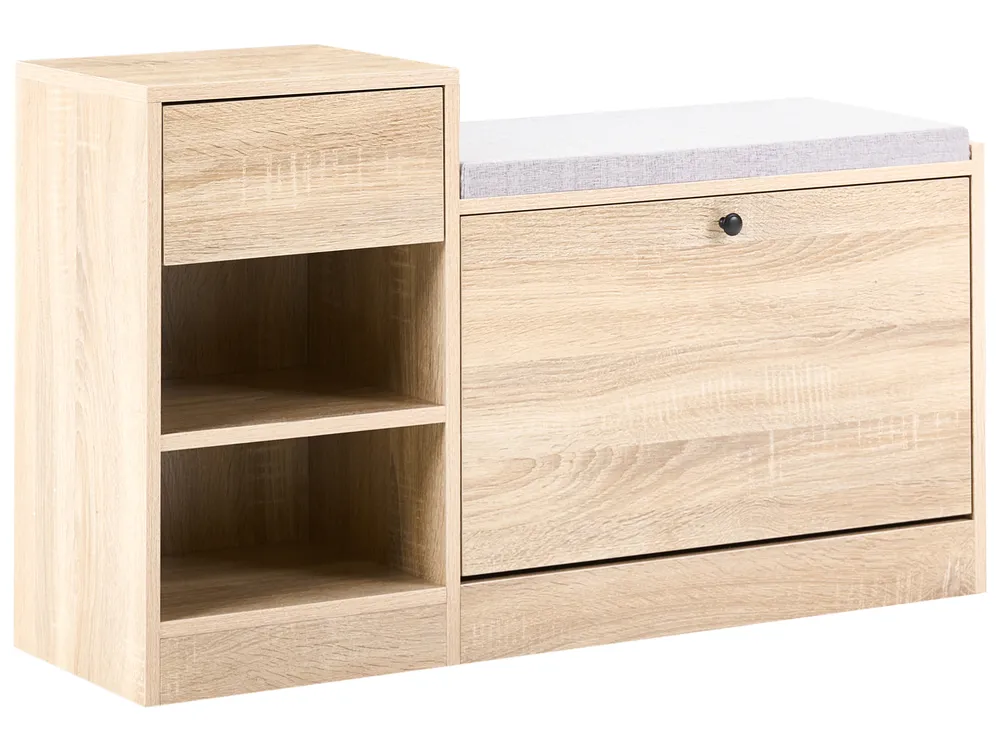 Shoe Storage Cabinet REGINA Light Brown