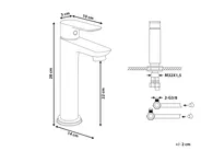 Tall Basin Mixer Tap CHIMBOTE Brass Black_998981