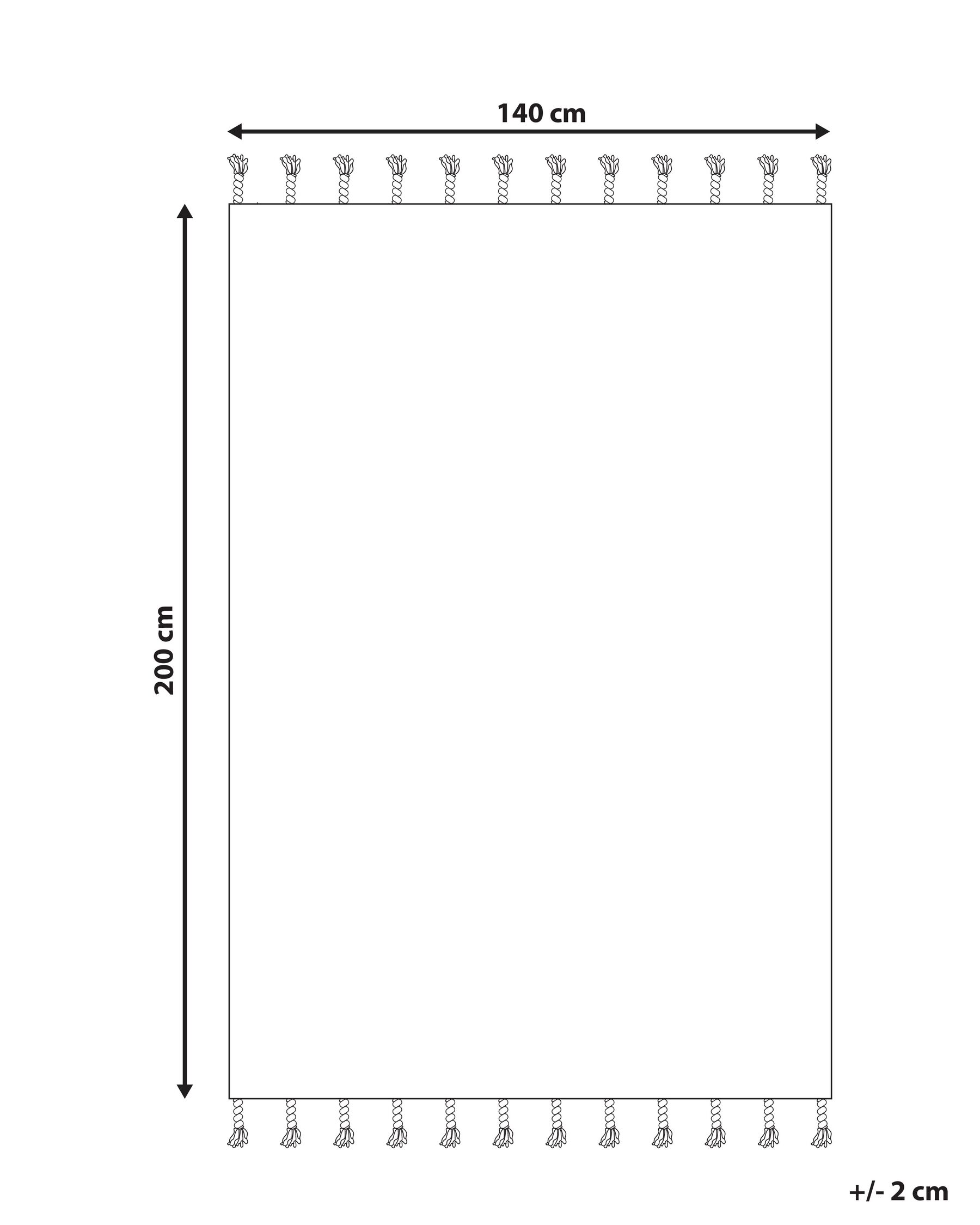 Matta KEBIR Off-White 140 x 200 cm Bomull_830868