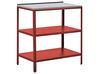 Outdoor Kitchen Island VILAMA Red Metal