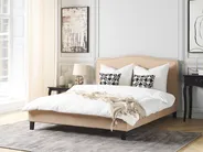 Bed Fabric MONTPELLIER 160 x 200 cm (EU King Size) Beige_1145515