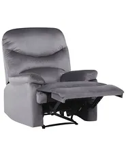 Recliner Chair ESLOV with Footrest Velvet Grey_779788