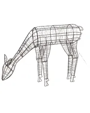 Outdoor Decoration LED NARUSKA 70 cm Reindeer Black_813220