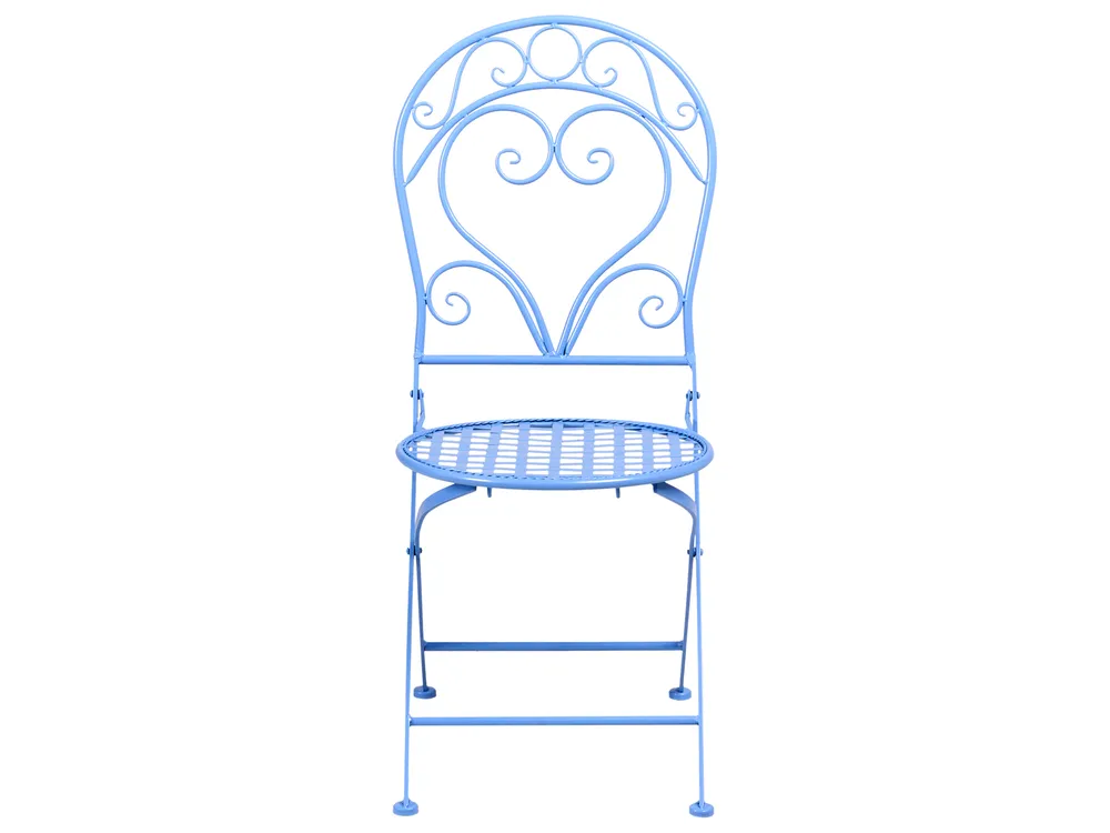 Bistro Set ALBINIA Metal Blue_1016128