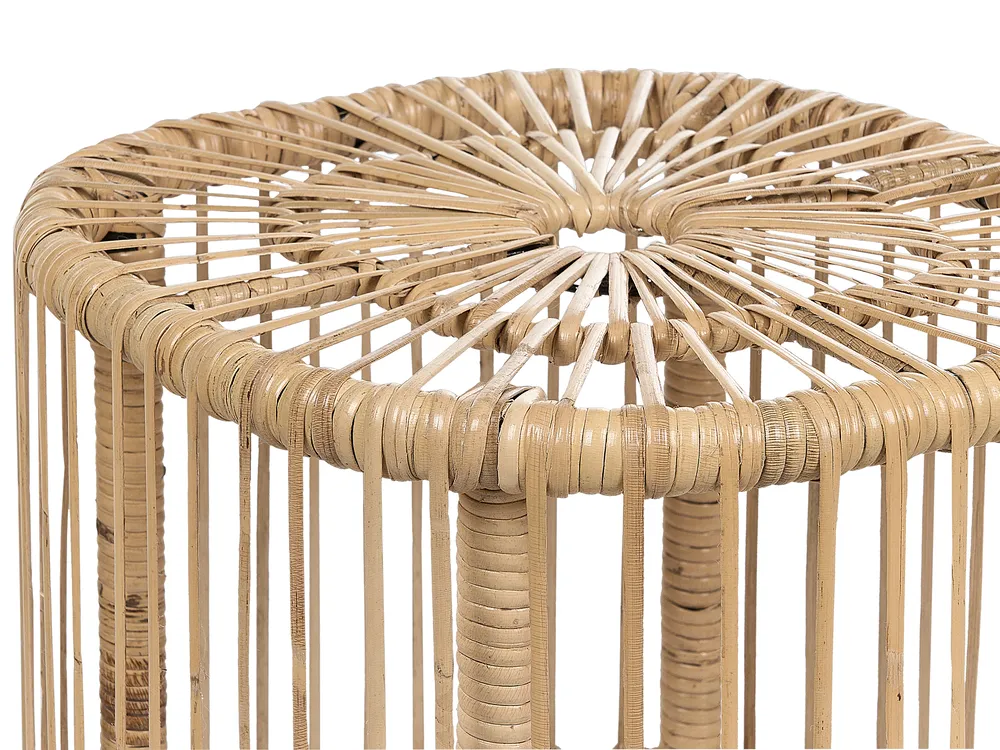 Garden Lounge Set with Table 3 Seater MARATEA/CESENATICO Rattan Natural_878552