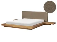 Vattensäng Bouclé ZEN 160 x 200 cm Naturlig askfanér_1079887