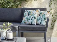 Set of 2 Outdoor Cushions GLADE Plant Pattern 45 x 45 cm Multicolour_979736