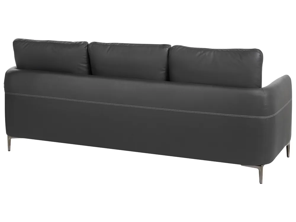 Sofa 3 Seater CILENS Fabric Black_1120366