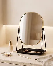 Makeup Mirror CORREZE Gold_1182497