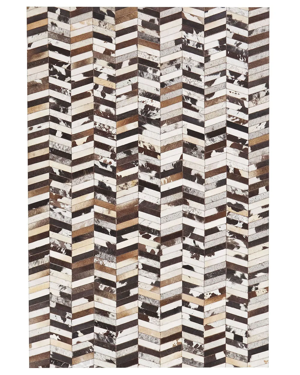 Rug AKYELE Brown 140 x 200 cm Leather_780756