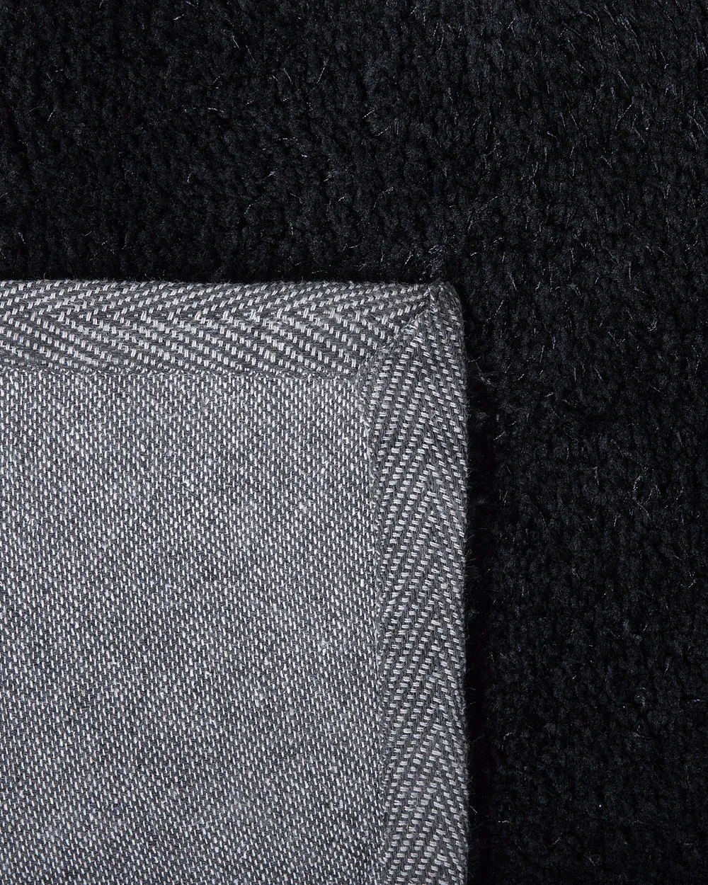 Shaggy Rug DEMRE Black 200 x 200 cm_714792