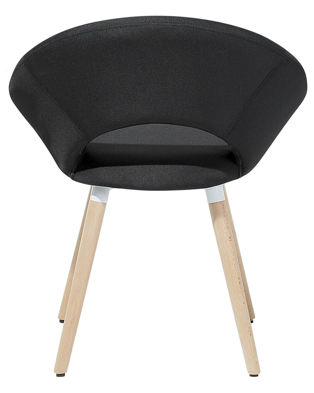 Set of 2 Dining Chairs ROSLYN Fabric Black_696280