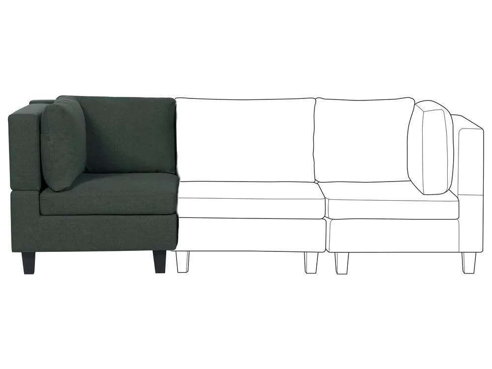 Corner Seat UNSTAD Fabric Dark Green