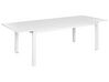 Extending Garden Dining Table SKALOMA 180/240 cm 90 cm Metal White