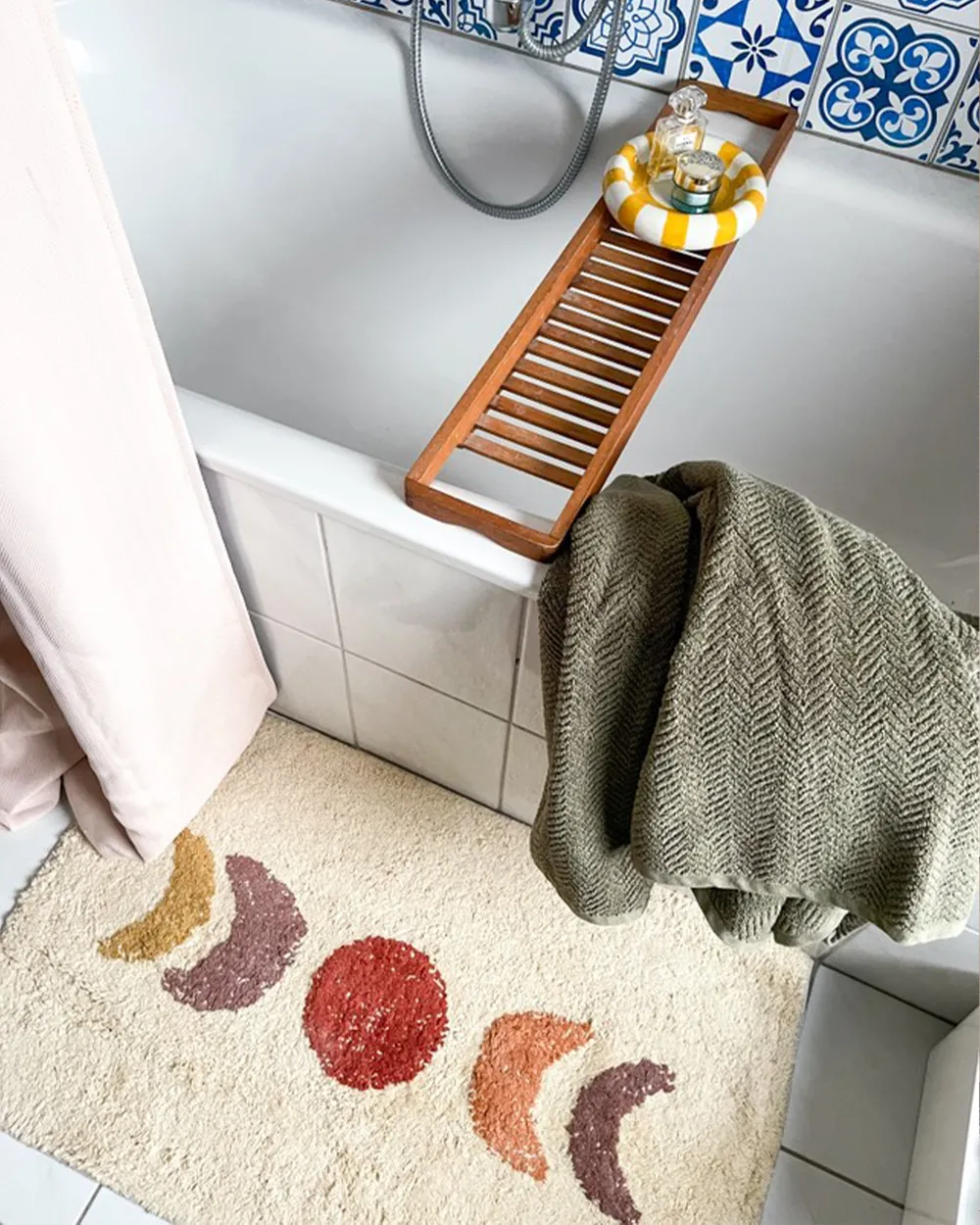 Bath Mat ESME Beige 50 x 80 cm Cotton_973093
