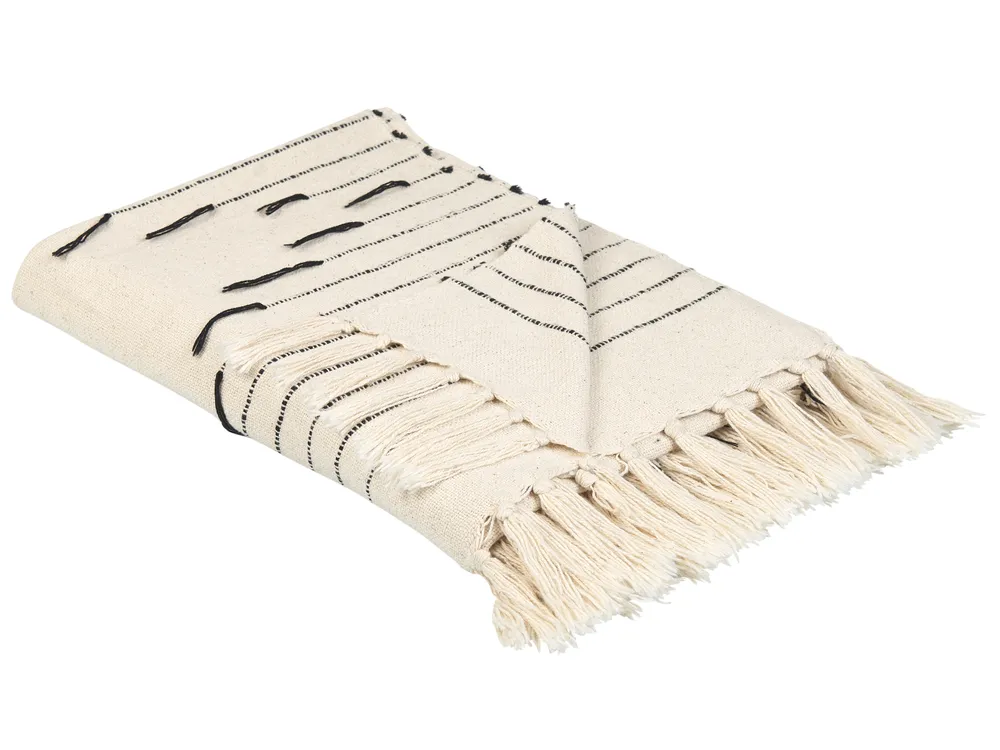 Blanket ULUYOL Cotton 130 x 170 cm Beige