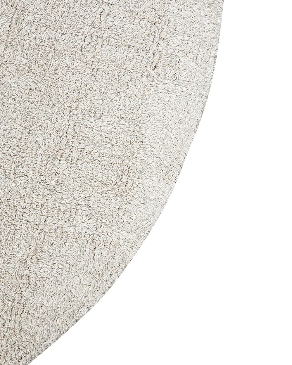 Kids Rug HEART Beige ø 140 cm Cotton_903825