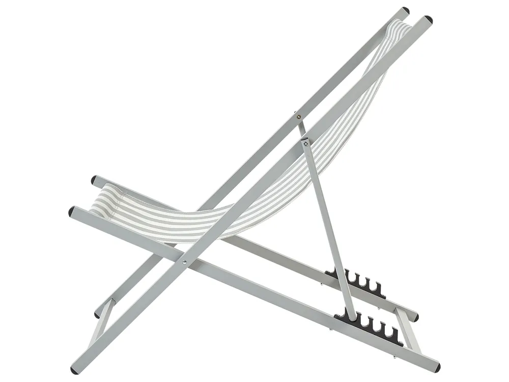 Folding Deck Chair LOCRI II Metal Light Grey_926314