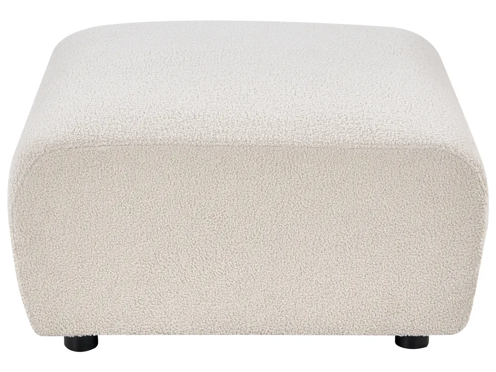 Modular Corner Sofa 5 Seater KIVVIK with Ottoman Boucle Off-White Right Hand_1047733