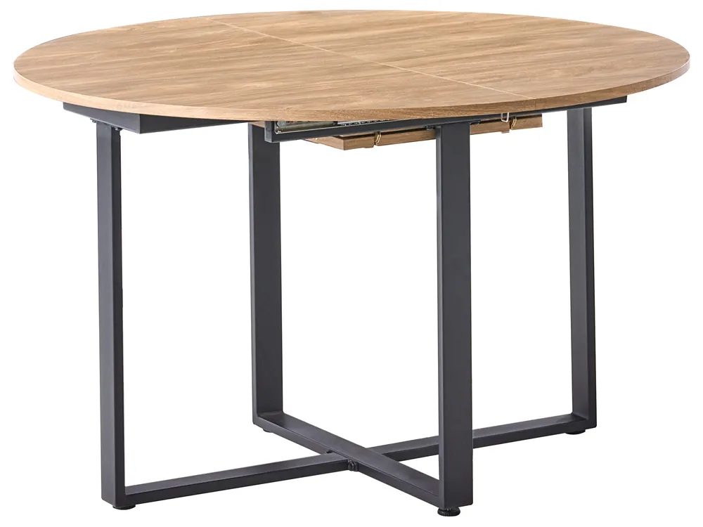 Dining Table ALEXANDRINA Brown 120/160 cm 120 cm_1029426