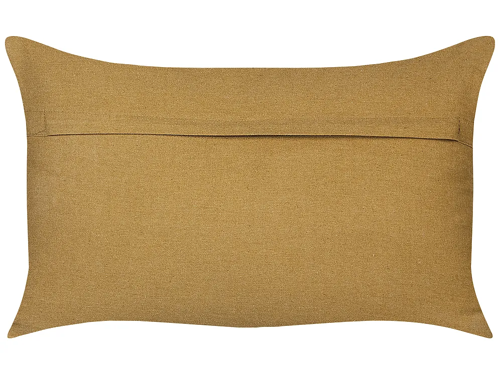 Throw Cushion PULICAT 30 x 50 cm Jute Green Oriental Pattern_848155
