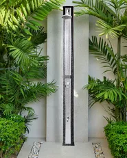 Freestanding Outdoor Solar Shower TOPOCALMA Silver_974571