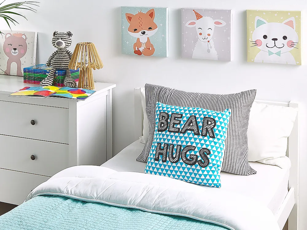 Throw Cushion RADZKOT 40 x 40 cm Cotton Blue_1177998