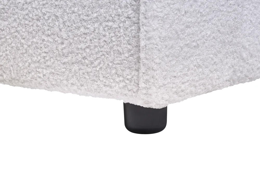 Bed Boucle LINARDS 180 x 200 cm (EU Super King) White_933740