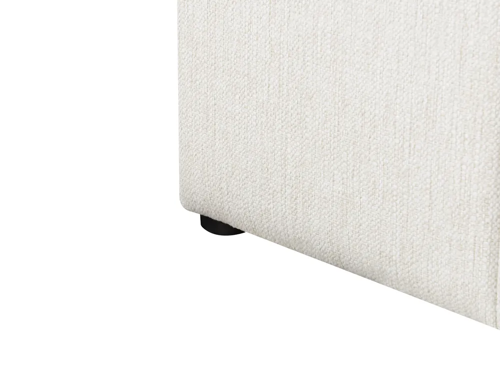 Ottoman Bed CASTELNAVET Fabric Off-White 180 x 200 cm (EU Super King)_972855