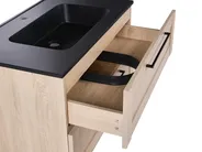 Wall Mounted Vanity Unit with Basin TARIJA Light Brown_1005852