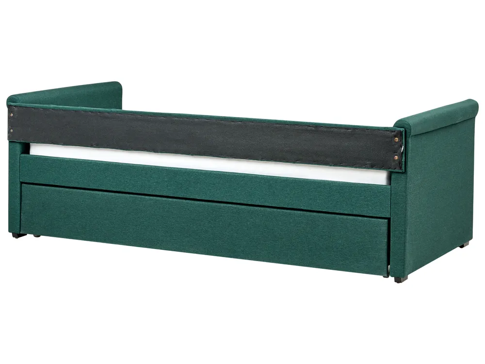 Trundle Bed Fabric LIBOURNE 90 x 200 cm (EU Single) Dark Green_729675