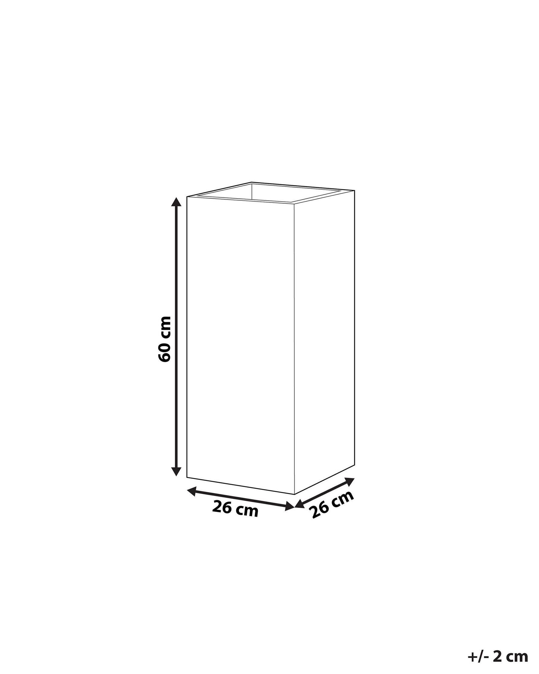 Blomkruka DION 26 cm Svart_782414