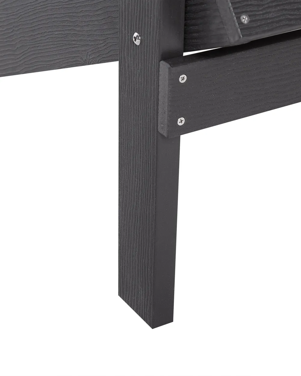 Garden Chair ADIRONDACK with Footstool Dark Grey_809576