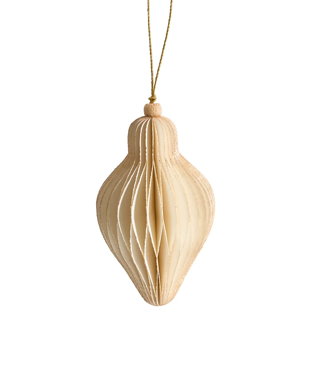 Set med 20 julgransdekorationer ALTAELVA Papper Beige_1030658