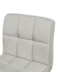 Set of 2 Bar Chairs MARION Swivel Light Beige_688947