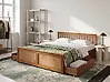 Bed with 4 Drawers OLENDON Pine Wood Brown 180 x 200 cm (EU Super King)