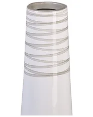 Koristemaljakko TARRAGONA 57 cm Keramiikka Valkoinen_791545