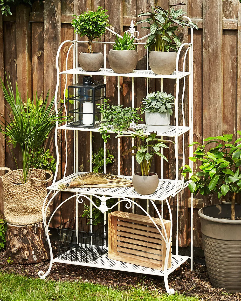 Hyllykkö PAVONA 94 cm 170 cm Metalli Vaaleanbeige_1155623