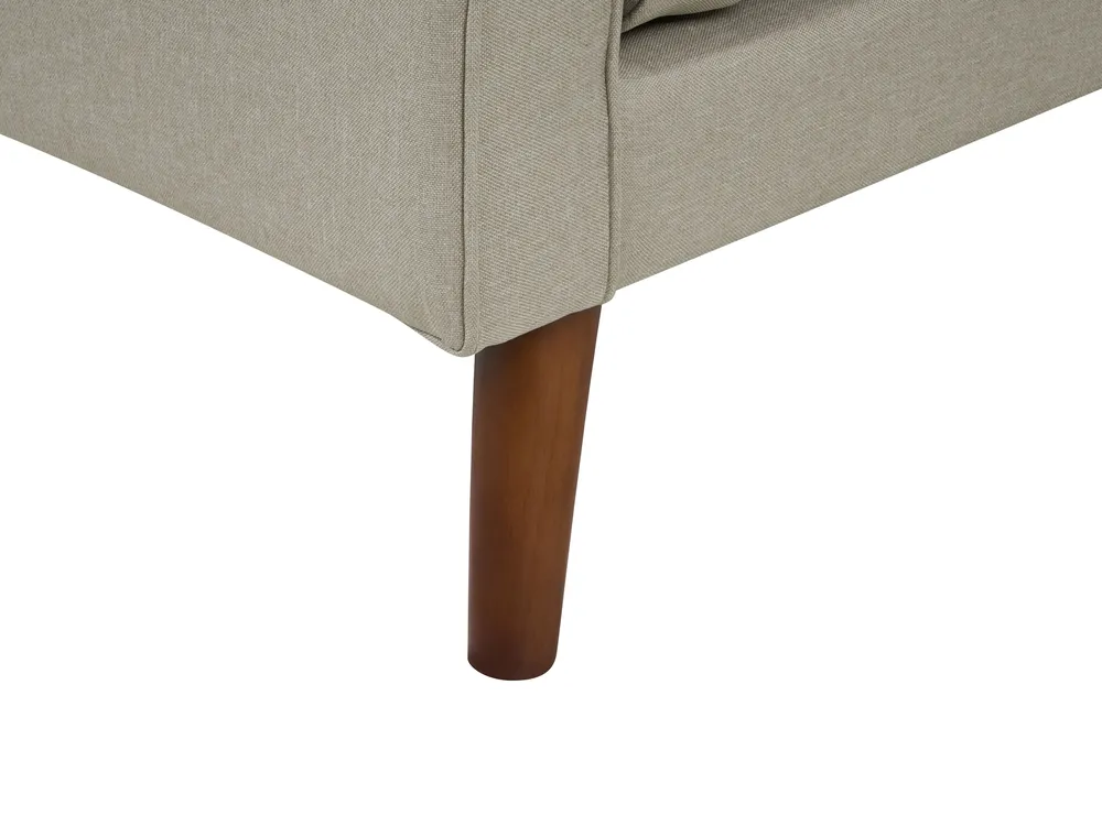 Sofa 3 Seater LOKKA Fabric Beige_897628