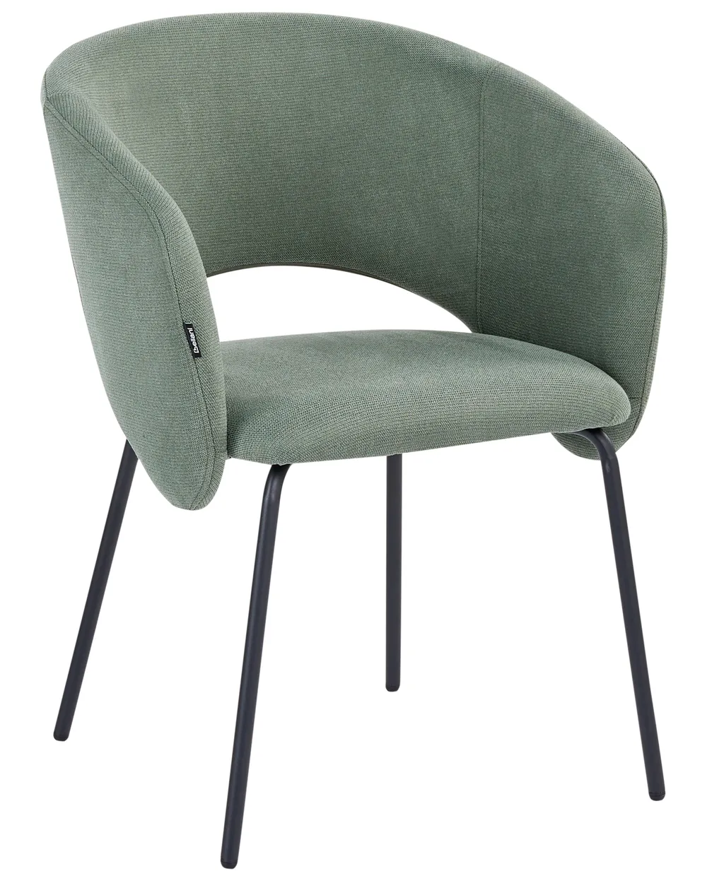 Set of 2 Dining Chairs BLAKELY Fabric Light Green_1055437