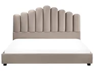 Bed Velvet VINCENNES 180 x 200 cm (EU Super King) Taupe_974821
