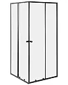 Duschväggar HUAPI 900 x 900 x 1900 mm Svart