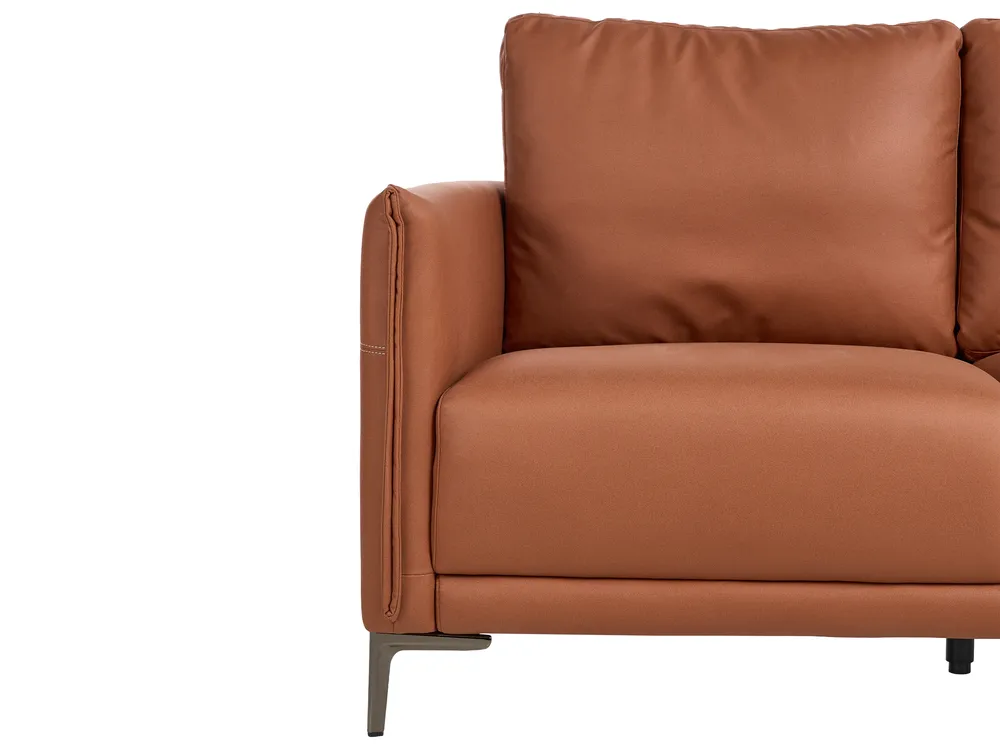 Sofa 3 Seater CILENS Fabric Golden Brown_1120211